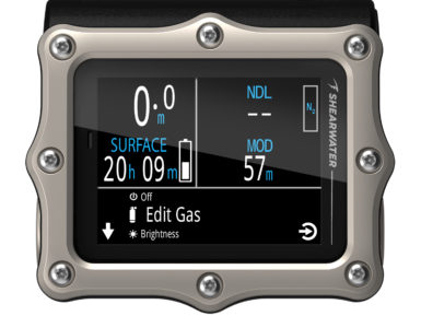 Shearwater Perdix 3 AI compatible con transmisores de presión