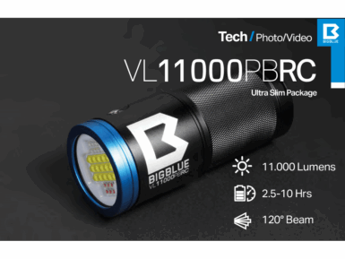 Bigblue VL11000PBRC Premium Pack – Luz de video submarino de 11000 lúmenes